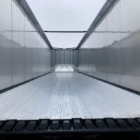 A Closeup of an Empty Walking Floor Trailer Installation